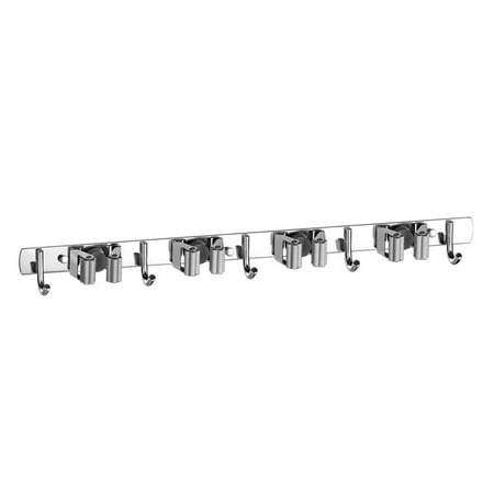 

XFLWAM Mop Holder Wall Mount Stainless Steel Tool Hanger Storage Organizer for Home