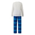 thumbnail image 4 of Pijamas navideños familiares a juego, camiseta con estampado de árbol y letras y pantalones a cuadros. Ropa de dormir para estar en casa., 4 of 10