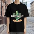 thumbnail image 3 of Black T Shirts for Men, Cactus, Geometric, Thrive In Heat Graphic Mens Graphic Tees, 24898409,L, 3 of 8