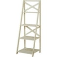 thumbnail image 3 of TMS x 4-Tier Shelf, Ladder Bookcase, White, 3 of 7