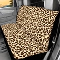thumbnail image 2 of Uourmeti Leopard Print Pattern Rear Bench Seat Cover for Dogs, 2pcs Car Seat Covers Protective Against Dirt & Pet Fur Non-Slip Rear Seat Covers, 2 of 7