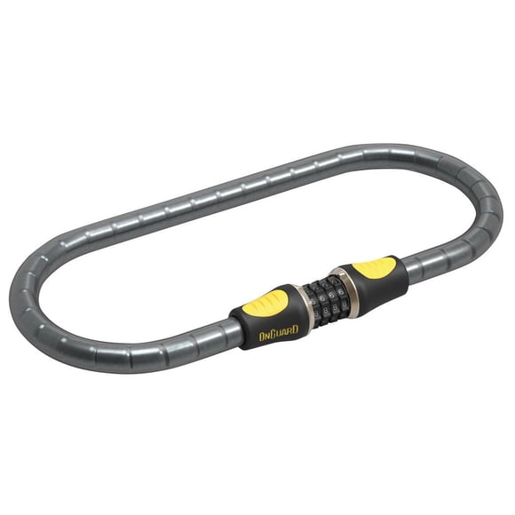 On-Guard Rottweiler Armoured Cable Lock, Unisex, 8127C, Black, 80 x 2 x 2 cm