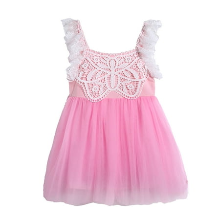

5 Sizes Lovely Floral Princess Dress Party Summer Dresses 2T