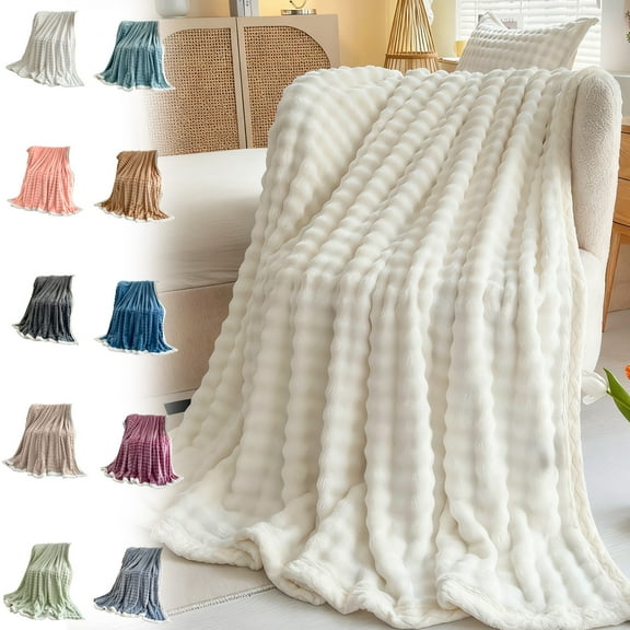 Lwlmwt Blankets,Ultra Fuzzy Heavy Blanket,Double-sided All-season Solid Color Blanket,Fleece Weighted Blanket,for Couch and Bed