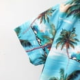 thumbnail image 7 of Boys 2 Piece Hawaiian Outfit Summer Button Down Shirt and Pocket Shorts Sets Beach Vacation Clothes for Kid, 7 of 7