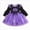 Purple, variant on WXFAZCVU Toddler Girl Halloween Dress Crewneck Ruffle Long Sleeve Tutu Dresses Going Out Size 2-3 Years