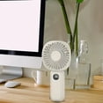 thumbnail image 3 of Small Fan - Mini, Portable, Rechargeable. 4 - Level Adjustable, 2000mAh Battery. Digital Display, Night Light, Power Bank Function. ABS Material, Multiple Use Ways, 3 of 6