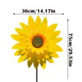 thumbnail image 4 of Sunflower Lawn Pinwheels Wind Spinners Large Windmill Pinwheel for Garden,Yard,Party Outdoor Decor (14x30in Sunflower Pinwheels), 4 of 8