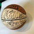 thumbnail image 4 of Incredible Michael Jordan Wilt Chamberlain NBA Top 50 Signed Basketball PSA DNA, 4 of 11