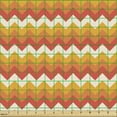 thumbnail image 2 of Ambesonne Chevron Fabric by the Yard Upholstery, Modern Line Graphic Design, 1 Yard, Vermilion Orange, 2 of 5