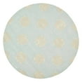 thumbnail image 2 of SAFAVIEH Soho Juniper Geometric Wool Area Rug, Light Blue/Beige, 6' x 6' Square, 2 of 4