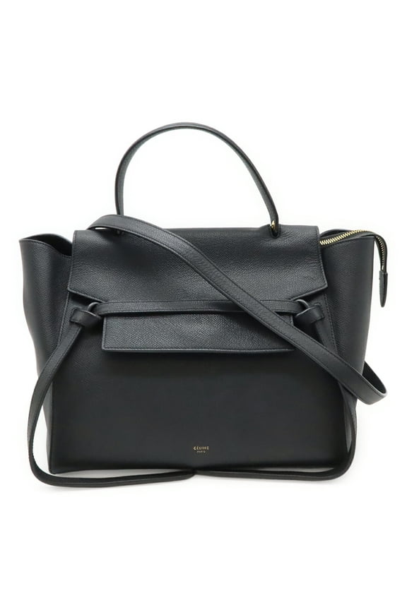 Pre-Owned CELINE Belt Bag, Mini Handbag, Tote Shoulder Bag in Grained Calfskin,... (Good)