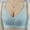 Blue, variant on Womens Plus Size Bra,Summer Casual Bras for Womens,Fashion Comfortable Woman's Lace Beauty Back Solid Strap Wrap Plus Size Bra