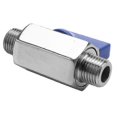 thumbnail image 2 of Stainless steel ball valve - 1/4 inch threaded external thread mini ball valve blue 1, 2 of 5
