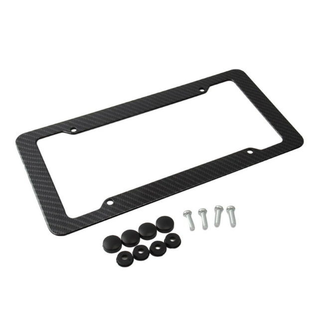 maskred Plastic Car License Plate Frame Scratch Resistant Decoration Weather Resistant Durable ABS Washable