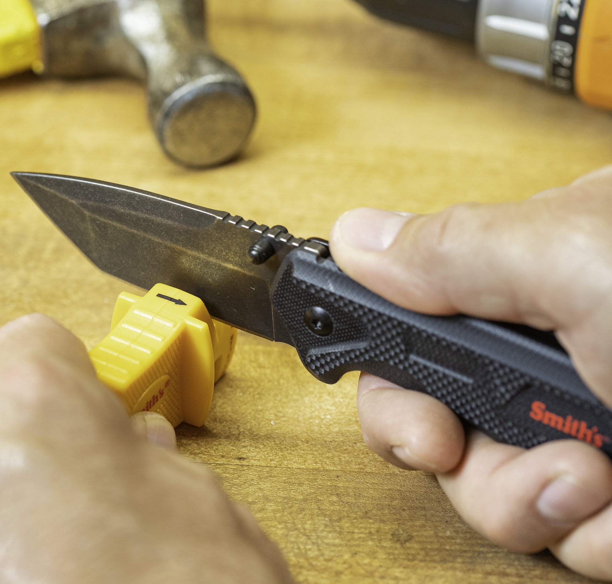 SMITH'S EDGEWORK-SITE 51242 AMERICAN TANTO FOLDING KNIFE BLACK