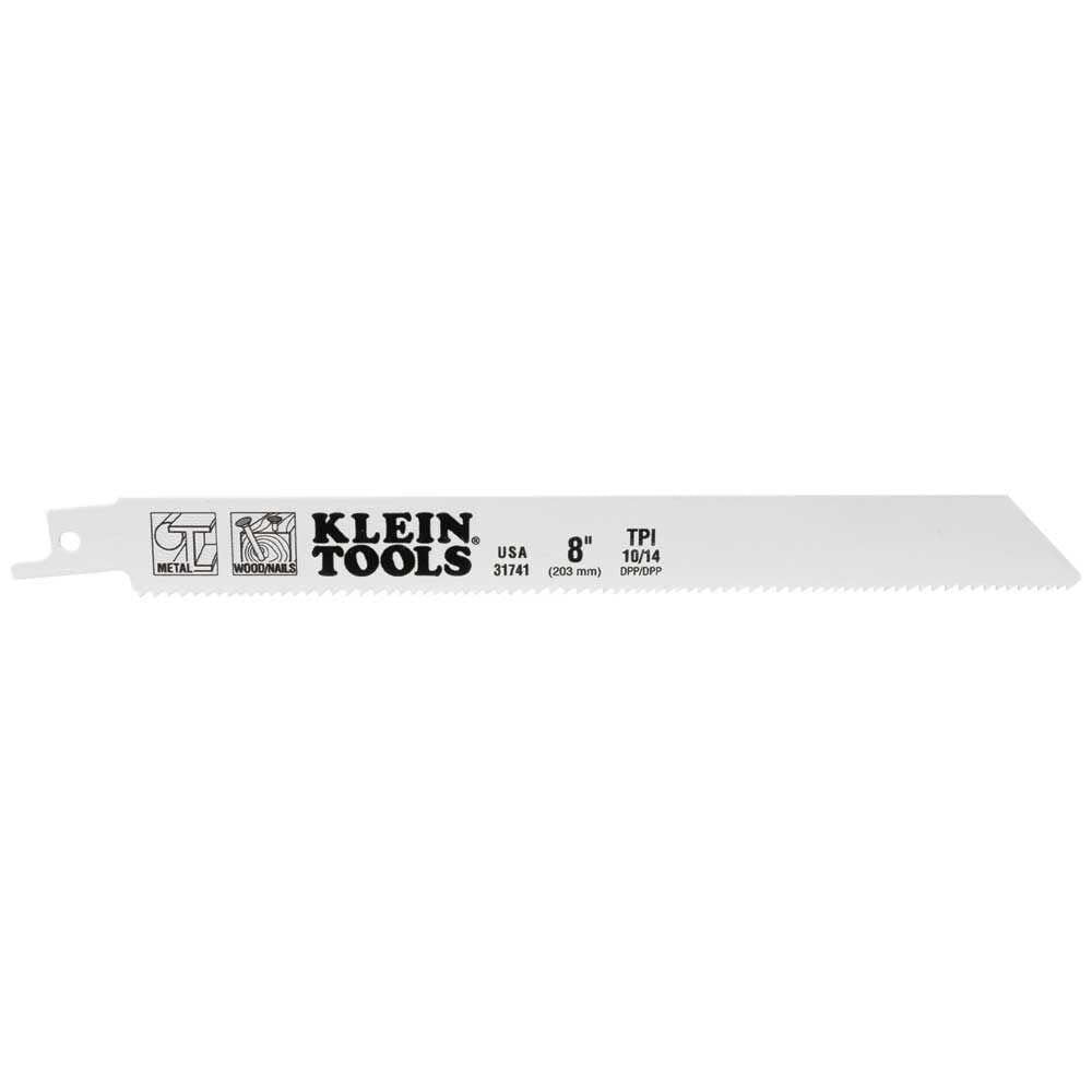 Klein Tools Recip. Blades 8" 10/14 Tpi-5 Pk