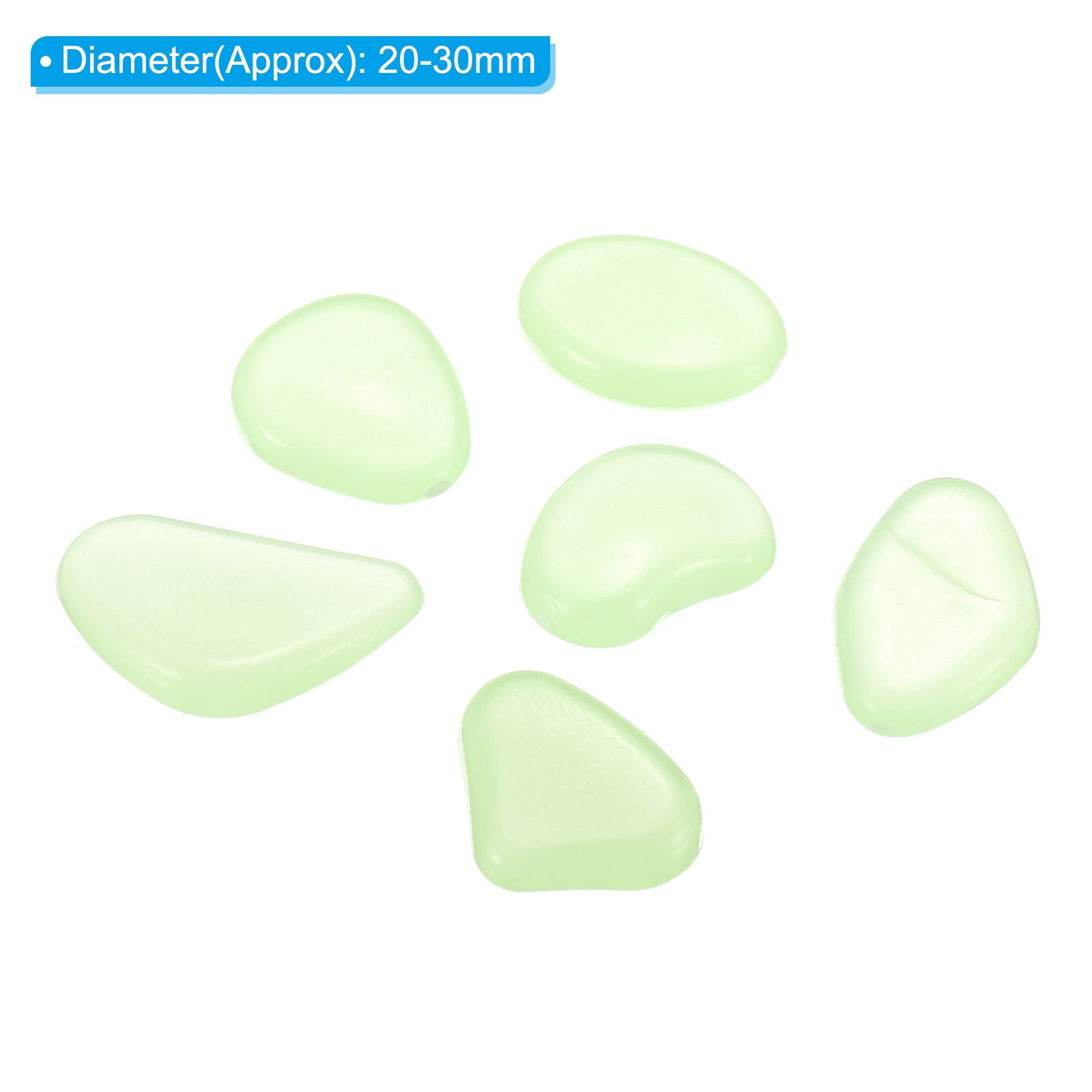 Unique Bargains Glow Rocks Luminous Stones Decor for Potted Plant Fish Tank Translucent