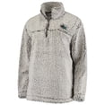 thumbnail image 2 of Women's G-III 4Her by Carl Banks Gray San Jose Sharks Sherpa Quarter-Zip Pullover Jacket, 2 of 5