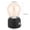 Black, variant on YAHHU Creative Retro LED Night Light USB Rechargeable Vintage Bedside Desk Lamp Built-in Battery Soft Warm Glow for Bedroom Kids Room Decor 10 inches / 25.4 cm Gold