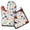 Pioneer Flower, variant on Blue Pioneer Flower Kitchen Oven Mitt and Pot Holder Sets 2 Pcs for Baking, Cooking and Grilling, Heat Resistant Up To 392 °F