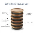 thumbnail image 2 of 6 Sealed Wooden Storage Lids Set,Wooden for Ball,Kerr Jars,Food Grade Material,Airtight Jars 72mm, 2 of 7