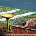 thumbnail image 5 of Bird Bath for Outside 6.5x7.87 Inch Frog Pedestal Bird Baths Bird Feeder Resin Yard Statues Garden Decoration, 5 of 6