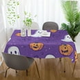 thumbnail image 5 of Yayeee Tablecloths for Rectangular Tables 60 x 120 inch Party Table Cover, Halloween Purple Ghosts, 5 of 6