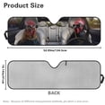 thumbnail image 7 of XYZCANDO Funny Rooster Windshield Sun Shade for Wrangler TJ JK JL1997-2024 Foldable Windshield Sunshade Sun Visor Blocks UV Rays Keep Your Vehicle Cool 51.57 in *16.14 in, 7 of 7