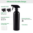 thumbnail image 3 of Plastic Spray Bottles Black for Cleaning Solutions 16 oz (Pack of 4), Heavy Duty Opaque Refillable Reusable Empty anti-degradation Leak-proof Sprayers for Home Garden Plant Kitchen, 3 of 3