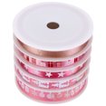 thumbnail image 2 of 5 Rolls of Christmas Printed Ribbon Holiday Gift Decorative Band Ribbon for Wrapping DIY Crafts, 2 of 6