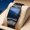Black Shell Blue Surface Steel Belt, variant on Square watch for men, fashionable quartz wristwatch, trendy business calendar waterproof watch
