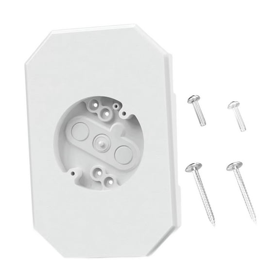yotijay Siding Light Mounting Block Replaces Siding Mounting Plate for 4 inch Siding White
