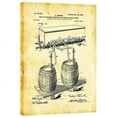 thumbnail image 2 of Epic Graffiti  "Beer Barrel Vintage Patent Blueprint" Giclee Canvas Wall Art, 12" x 18" 12" x 18", 2 of 3