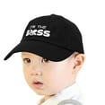 thumbnail image 3 of DALIX I'm The Boss Baby Hat Infant Baseball Cap for Baby Girls and Boys in Black, 3 of 7