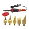 thumbnail image 1 of Kit de soldador, pluma de pirograbado, pluma de soldadura eléctrica portátil para metalurgia, carpintería, bricolaje, tallado detallado de calabazas, 1 of 8