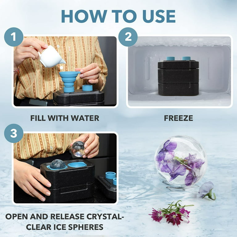 Freeze Crystal Clear Ice Balls for Cocktails - Make