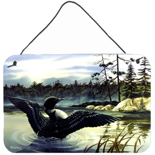 Carolines Treasures PTW2059DS812 Loon Country Wall or Door Hanging Prints  8x12 multicolor