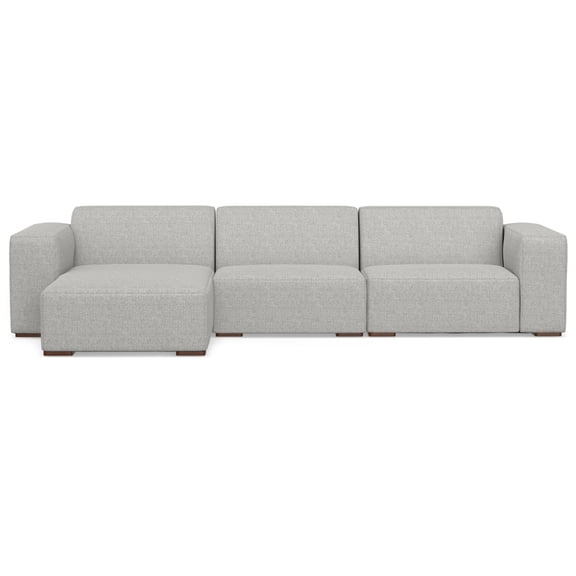 Simpli Home Rex 2 Seater Sofa and Left Chaise