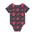 thumbnail image 5 of Balery Rose Flowers Pattern Baby Climbing Clothes Infant Bodysuit Cute Infant Bodysuit Baby Romper-9M, 5 of 7