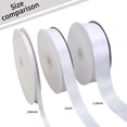 thumbnail image 3 of LAICAIW 1 Inch x 100yds White Satin Ribbon, Thin Solid Color Satin Ribbon for Gift Wrapping, Crafts, Hair Bows Making, Wedding Party Decoration, Sewing, Invitation Cards, Floral Bouquets, Christmas, 3 of 6