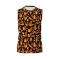 thumbnail image 6 of Lsque Cute Squirrel Print Men's Cotton Blend Sleeveless Muscle Shirts (S-3XL)- Moisture Wicking, Odor Protection, UPF 30+,Medium, 6 of 8