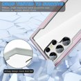 thumbnail image 2 of Compatible with Galaxy S23 Ultra Case, Heavy Duty Shockproof Military Drop Protection Slim Cases Phone Covers Clear for Samsung Galaxy S23 Ultra 5G 6.8 inches - Rose Gold, 2 of 12