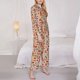 thumbnail image 3 of Balery Fall Thanksgiving Conjunto de Pijama con Estampado para Mujer, Conjunto de Dos Piezas con Manga Larga, Ropa de Dormir Suave con Bolsillos, Pijamas Cómodos-XX-Large, 3 of 7