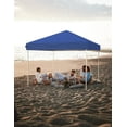 thumbnail image 3 of 10x10 Pop Up Canopy - Easy Up Camping Tent with One Button Push Setup - 1 Roller Bag, 3 Adjustable Height, 4 Weight Bags for Deck, Garden, Sports, Beach, Party, 3 of 6