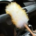 thumbnail image 2 of MesaSe Long Wood Handle Household Dust Mites Soft Non-static Furniture Lambswool Brush(M), 2 of 8