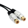 thumbnail image 3 of WINDLAND Gold Plated 3.5mm Female to 2RCA Female Cable Connector Wire Line Easy Connection Superior Sound Performances, 3 of 9