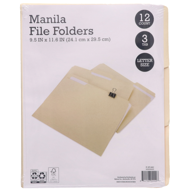 Manila File Folders