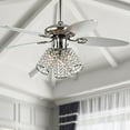 thumbnail image 4 of JONATHAN Y Kris 42" 3-Light Crystal LED Ceiling Fan With Remote, Chrome, 4 of 8
