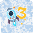 thumbnail image 4 of Inktastic Rocket Space Ship Happy Third Birthday Boys or Girls Toddler T-Shirt, 4 of 5
